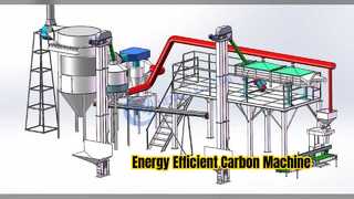 آلة الكربون المنشط الموفرة للطاقة