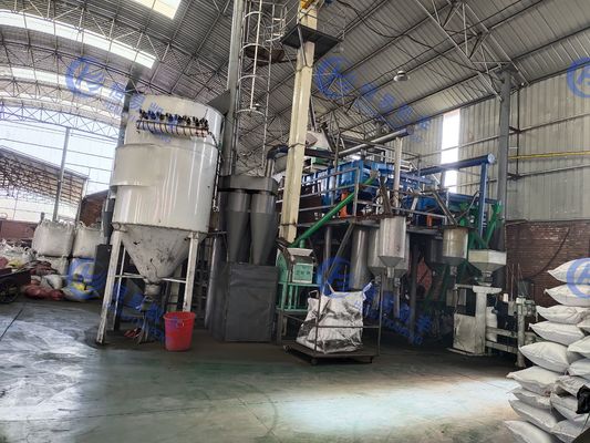 25KG-3t مجموعة التعبئة والتغليف آلة التعبئة والتغليف الحبيبية مع نظام التحكم PLC